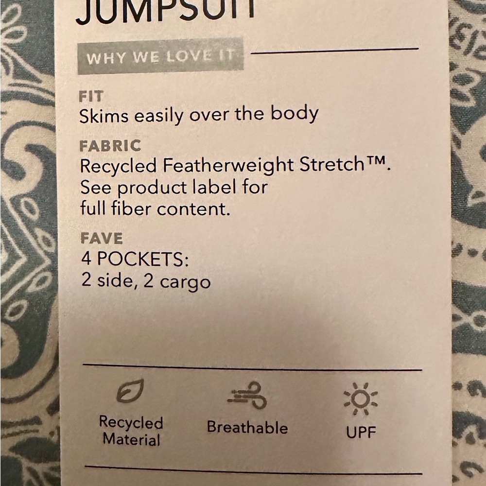Athleta Unbound Black Sleeveless Jumpsuit,long legs,stretch,cargo pockets Small - Picture 9 of 14